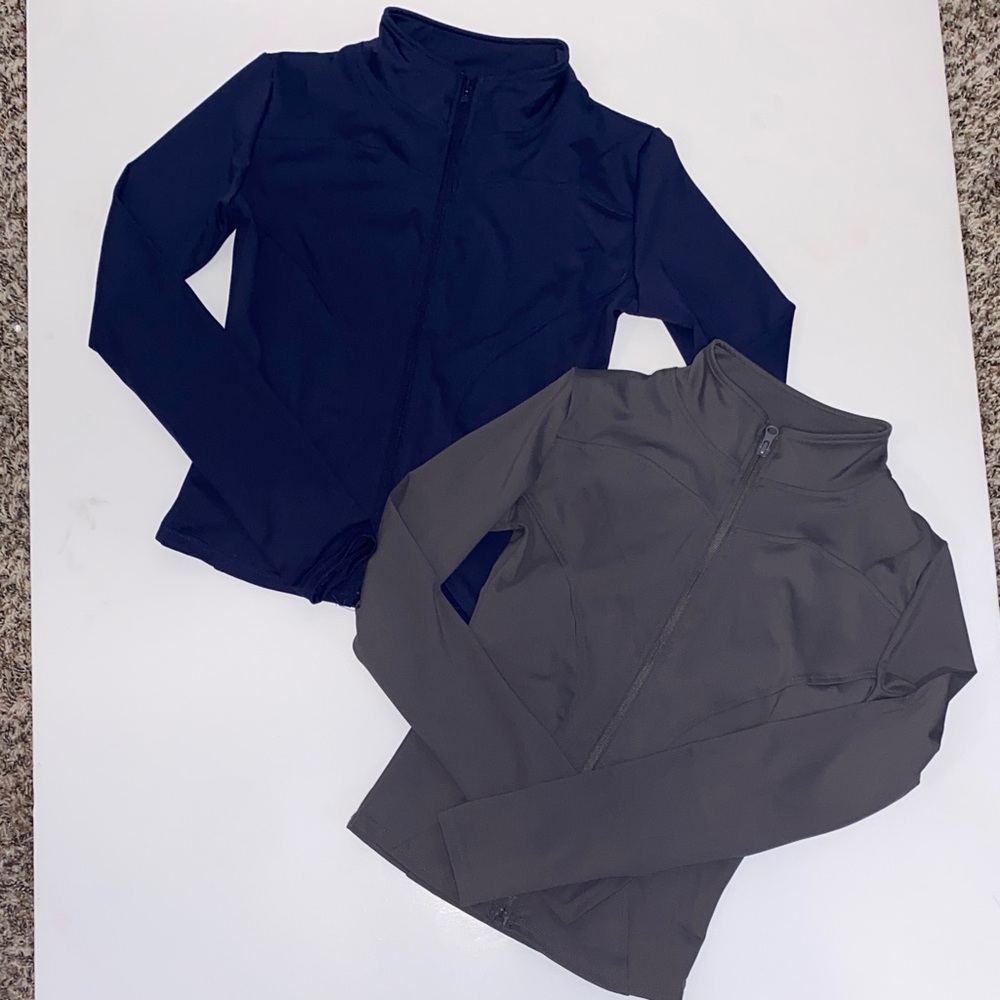 Women’s Full-Zip Utility Jacket - Navy & Charcoal